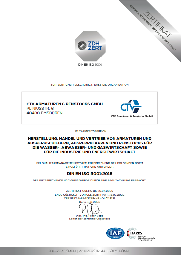 CTV ISO 9001 - DE